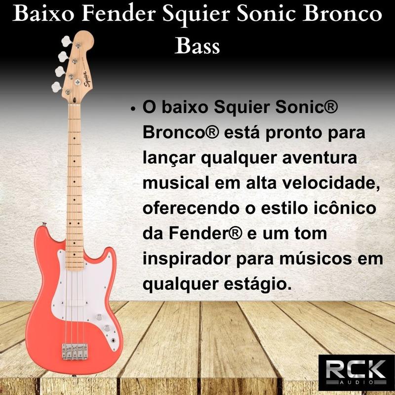 Baixo Fender Squier Sonic Bronco Bass - Contrabaixo - Magazine Luiza